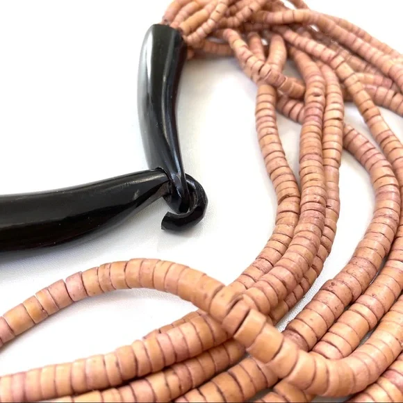 Vintage GERDA LYNGGAARD MONIES Artisan 12 Strand Layered Statement Necklace - Picture 4 of 15